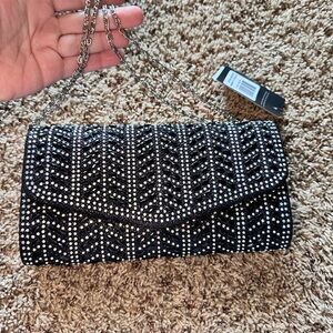 Chic Black and Silver Clutch